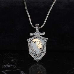 925 Sterling Silver Men's Necklace With Eagle Symbol - Luxury Jewelry