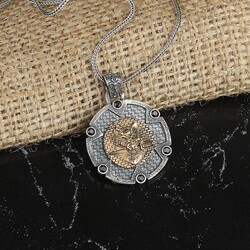 925 Sterling Silver Men's Necklace With Wolf Symbol - Luxury Jewelry