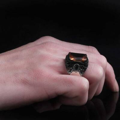 925 Sterling Silver Men's Ring With Zultanite Stone - 3