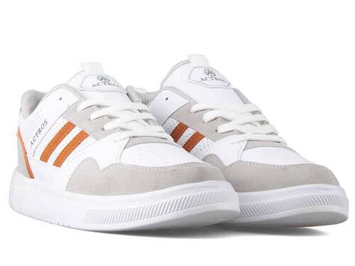 Actros Mrn 56 Men's Sneakers Leather - White/Ice/Orange - 2