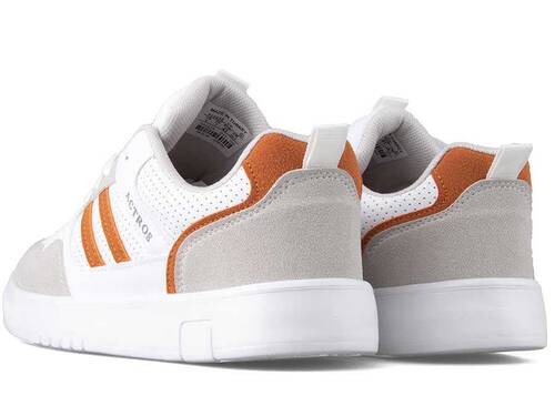 Actros Mrn 56 Men's Sneakers Leather - White/Ice/Orange - 3