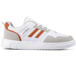 Actros Mrn 56 Men's Sneakers Leather - White/Ice/Orange - BestOf Shoes