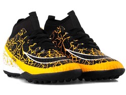 Astroturf Men's Sneakers Lion 1071 Socks - Mustard/Black - 2