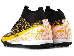 Astroturf Men's Sneakers Lion 1071 Socks - Mustard/Black - 3