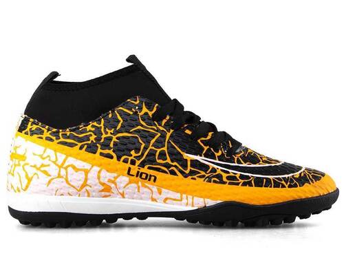 Astroturf Men's Sneakers Lion 1071 Socks - Mustard/Black - 1