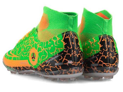 Astroturf Men's Sneakers Twingo 330 Socks - Green/Orange - 3