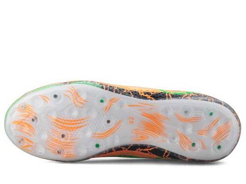 Astroturf Men's Sneakers Twingo 330 Socks - Green/Orange - 4