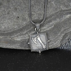 Ax Model 925 Sterling Silver Men's Necklace - Luxury Jewelry