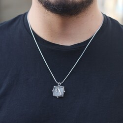 Ax Model 925 Sterling Silver Men's Necklace - 3