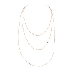 Bar Long Chain Silver Necklace - Elegant Jewelry