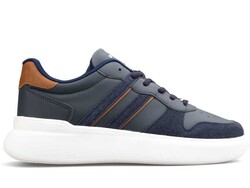 Bestof 401 Men's Sneakers Skin - Dark Blue - BestOf Shoes