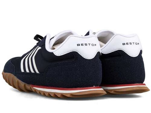 حذاء رياضي رجالي من Bestof B-508 - أزرق داكن - 3