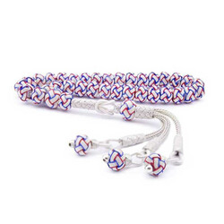 Blue Red White Silver Trabzon Kazaziye Rosary - Elegant Jewelry