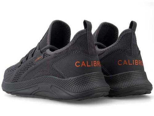 Calibron 024 Men's Sneakers Knitwear - Smoke/Orange F.T - 3