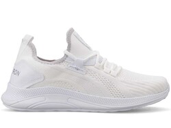 Calibron 024 Men's Sneakers Knitwear - White/Silver B.T - BestOf Shoes