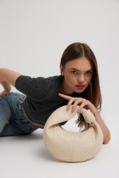 Capsule Braided Beige Baguette Bag - BestOf Bag