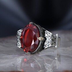 Chain Series 925 Sterling Silver Men's Ring With Zircon Stone - 2