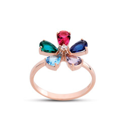 Daisy Model Rose Silver Ring - Elegant Jewelry