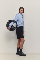 Donna Braided Black Shoulder Bag - BestOf Bag