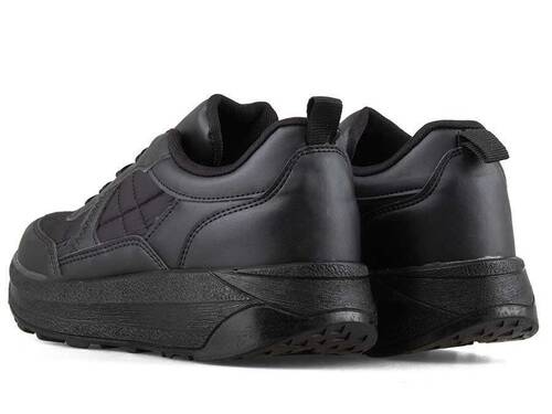 حذاء رياضي نسائي مغلف 101 مقاس 1 أسود S.T - 3