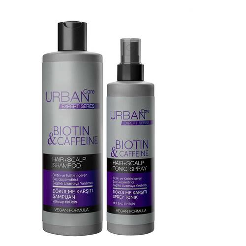 Expert Biotin & Caffeine Anti-Hair Shampoo 350 ML + Tonic 200 ML Set - 1
