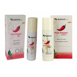 Firming And Slimming Red Pepper Maia Lotion And Oil - Vip Beauty