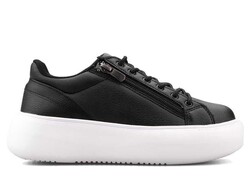 Fleet 183 Women's Sneakers Skin - Black White - BestOf Shoes