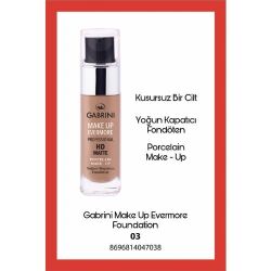 Gabrini Hd Matte Permanent Foundation 03 - Vip Beauty