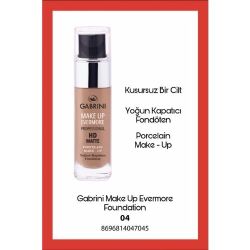 Gabrini Hd Matte Permanent Foundation 04 - Vip Beauty