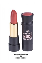 Gabrini Nude Matte Lipstick 03 - Vip Beauty