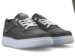 حذاء جاك ليون X-30 للرجال مصنوع من الجلد - دخاني/أبيض - 2