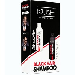 Kuaf White Hair Concealing Black Shampoo - Black Hair Shampoo 250 ML + 250 Ml - Vip Beauty