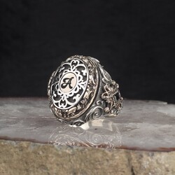 Letter Written 925 Sterling Silver Men's Ring - Luxury Jewelry