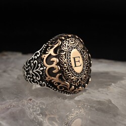 Letter Written 925 Sterling Silver Men's Ring - Luxury Jewelry