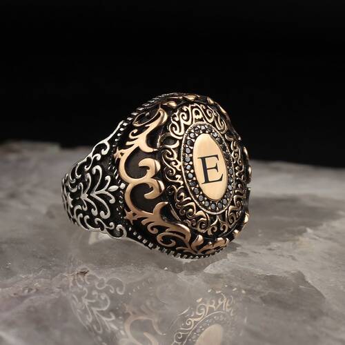 Letter Written 925 Sterling Silver Men's Ring - 1