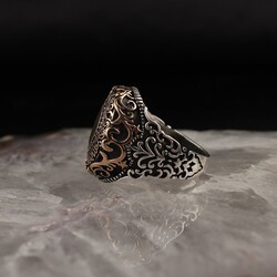 Letter Written 925 Sterling Silver Men's Ring - 2