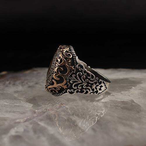 Letter Written 925 Sterling Silver Men's Ring - 2