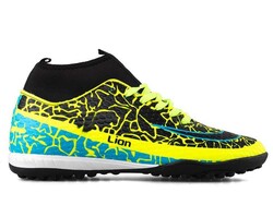 Lion 1071 Men's Sneakers Astroturf Socks - Yellow/Black - BestOf Shoes