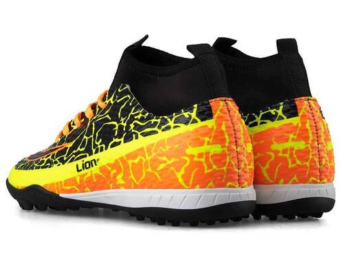 Lion 1071 Men's Sneakers Astroturf Socks - Yellow/Orange - 3