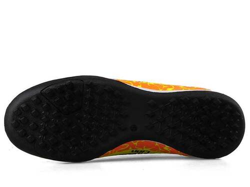 Lion 1071 Men's Sneakers Astroturf Socks - Yellow/Orange - 4