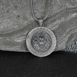 Lion Model 925 Sterling Silver Men's Necklace - Luxury Jewelry