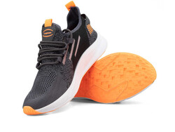 Lupoon 507 Men's Sneakers Knitwear - Smoke/F. Orange - 3