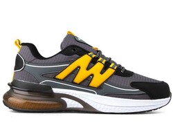 Mac Jumper 2240 Men's Sneakers Skin - Black/Smoke/Yellow - BestOf Shoes