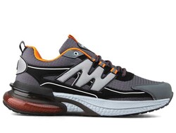 حذاء رياضي رجالي من Mac Jumper Skin 2240 - دخاني/أسود/برتقالي - أفضل الأحذية