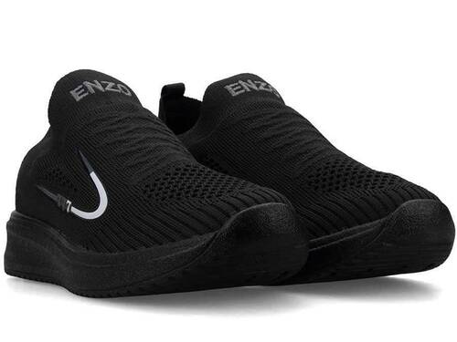 Marco Enzo 0635 Aqua Men's Sneakers Knitwear - Black/Smoked - 2