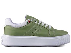 Marco Luber 102 Women's Sneakers Leather - Green/White - BestOf Shoes