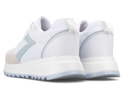 حذاء رياضي ماركو لوبر 1603 جلد للنساء - أبيض/أزرق - 3