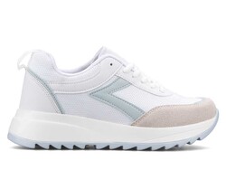 حذاء رياضي ماركو لوبر 1603 جلد للنساء - أبيض/أزرق - أفضل الأحذية