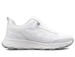 حذاء رياضي للرجال كاليبرون 042 جلد - أبيض/فضي B.T - أفضل الأحذية