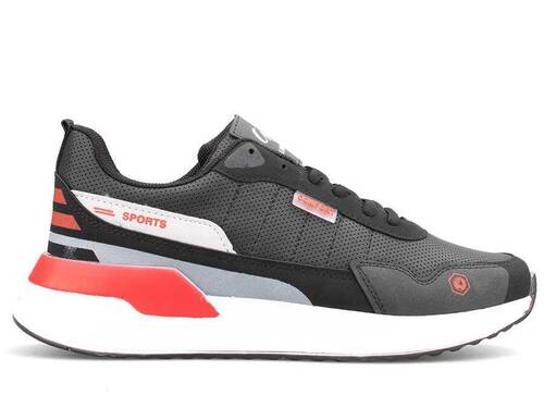 حذاء رياضي للرجال كاليبرون 622 جلد - أسود/أحمر B.T - 1